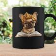 Cute Bulldog Reading Dog Book Lover Animal Graphic French Graphic Print Coffee Mug Gifts ideas