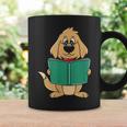 Cute Dog Reading A Human Training Book Dog Graphic Print Coffee Mug Gifts ideas
