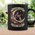 Dark Romance Read Books Be Kind Stay Weird Reading Skeleton Graphic Print Coffee Mug Gifts ideas