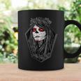 Dia De Los Muertos ハロウィン バラ メキシカンシュガースカル 女の子 コーヒーマグ ギフトのアイデア