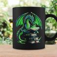 Dragon Reading Books Bookworm Graphic Print Coffee Mug Gifts ideas