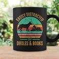 Easily Distracted By Dholes & Books Retro Wild Dogs Lover Graphic Print Coffee Mug Gifts ideas