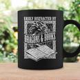 Easily Distracted By Dragons & Books Artwork Graphic Print Coffee Mug Gifts ideas