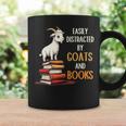 Easily Distracted By Goats And Books Goats And Book Reading Graphic Print Coffee Mug Gifts ideas