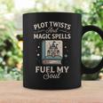 Fantasy Book Club Reader Quote Plot Twists Magic Spells Graphic Print Coffee Mug Gifts ideas