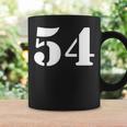 Fifty Four 数字 54 ナンバー コーヒーマグ ギフトのアイデア