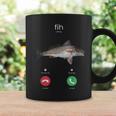 Fih Calling スペルミスフィッシュ 電話を受け入れる 魚 コーヒーマグ ギフトのアイデア