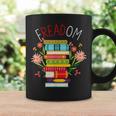 FREADOM Read Banned Books Graphic Print Coffee Mug Gifts ideas