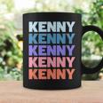 Modern Repeated Text Kenny コーヒーマグ ギフトのアイデア