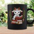 Goat Reading Book Graphic Goat With Book Floral Graphic Print Coffee Mug Gifts ideas