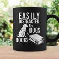 Golden Retriever Easily Distracted By Books And Dogs Premium Tri-Blend Graphic Print Coffee Mug Gifts ideas