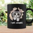 I Got Caught 子猫かわいい 長袖tシャツ コーヒーマグ ギフトのアイデア
