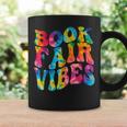 Groovy 70s Book Fair Vibe Tie Dye Reading School Librarian Graphic Print Coffee Mug Gifts ideas