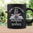 Horse Lovers Easily Distracted By Horses And Books Graphic Print Coffee Mug Gifts ideas