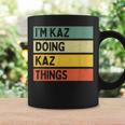 I'm Kaz Doing Kaz Things 面白い名言 コーヒーマグ ギフトのアイデア