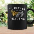 I'd Rather Bee Reading Teacher Librarian Book Lover Graphic Print Coffee Mug Gifts ideas