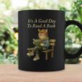 It’s A Good Day To Read A Book – Reading Cat Graphic Print Coffee Mug Gifts ideas