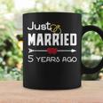 Just Married 5年前シャツ 結婚5周年記念 コーヒーマグ ギフトのアイデア