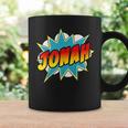 Kids Boys Jonah Name Comic Book Superhero Graphic Print Coffee Mug Gifts ideas