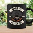 Kinda Fit Mostly Fat Fitness 面白いジムワークアウト コーヒーマグ ギフトのアイデア