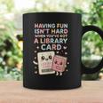 Library Card Shirt Reading Book Lovers For Reader Graphic Print Coffee Mug Gifts ideas