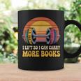 I Lift So I Can Carry More Books Reading Humor Workout Graphic Print Coffee Mug Gifts ideas