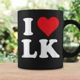 I Love Lk Initials I Heart LK First Last Name L K コーヒーマグ ギフトのアイデア