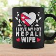 I Love My Hot Nepali Wifepouses Nepal Flag コーヒーマグ ギフトのアイデア