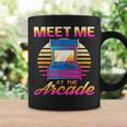 Meet Me At The Arcade Gameraporwave レトロビデオゲーム ゲーマービデオゲーム コーヒーマグ ギフトのアイデア
