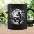 Mouse Reading Book Full Moon Lake Scenery Graphic Print Coffee Mug Gifts ideas