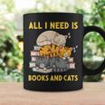 All I Need Is Books And Cats Graphic Print Coffee Mug Gifts ideas