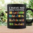 I Have No Shelf Control Book Lover Cute Reading Graphic Print Coffee Mug Gifts ideas