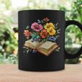 Open Book With Wildflowers Vintage Botanical Reading Graphic Print Coffee Mug Gifts ideas Open Book With Wildflowers Vintage Botanical Reading Graphic Print Coffee Mug Gifts ideas