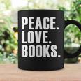 Peace Love Read Books Book Lover n Girls Reading Teacher Graphic Print Coffee Mug Gifts ideas