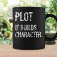 Plot It Builds Character Book English Teacher Reading Graphic Print Coffee Mug Gifts ideas