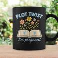 Plot Twist I'm Pregnant Literary Pregnancy Announcement Book Graphic Print Coffee Mug Gifts ideas Plot Twist I'm Pregnant Literary Pregnancy Announcement Book Graphic Print Coffee Mug Gifts ideas