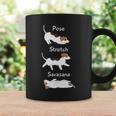 Posetretchavasanaジャック・ラッセル・テリア犬 長袖tシャツ コーヒーマグ ギフトのアイデア