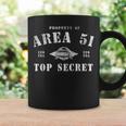 Property Of Area 51 トップシークレット Ufoエイリアン コーヒーマグ ギフトのアイデア