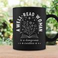 A Well Read Woman Book Lover Literary Quote Graphic Print Coffee Mug Gifts ideas