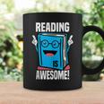 Reading Is Awesome Book Nerd Librarian Graphic Print Coffee Mug Gifts ideas