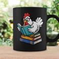 Reading Chicken Bookworm Cute Chicken With Glasses Books Graphic Print Coffee Mug Gifts ideas