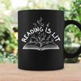 Reading Is Lit Book Lover Reading Teacher Men Women Kids Graphic Print Coffee Mug Gifts ideas