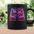 Reading Lover Librarian Book Lovers Flowers English Roses Graphic Print Coffee Mug Gifts ideas