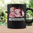 Readsolotl Axolotl Reading Fish Books Lizard Graphic Print Coffee Mug Gifts ideas