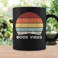 Retro Book Vibes Rainbow For Reading Lovers Vintage Graphic Print Coffee Mug Gifts ideas