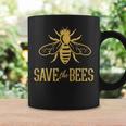 Save The Bees 花、じんましん、アースデイ、環境、平和 コーヒーマグ ギフトのアイデア