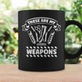 These Are My Weapons ヘアカット バーバー コーヒーマグ ギフトのアイデア