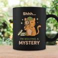 Shhh I'm Solving A Mystery Cat Detective Book Lover Graphic Print Coffee Mug Gifts ideas