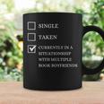 Single Taken Book Boyfriend Smut Reader Spicy Book Lover Graphic Print Coffee Mug Gifts ideas