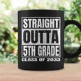 Straight Outta 5Th Gradechool Graduation Class Of 2033 コーヒーマグ ギフトのアイデア